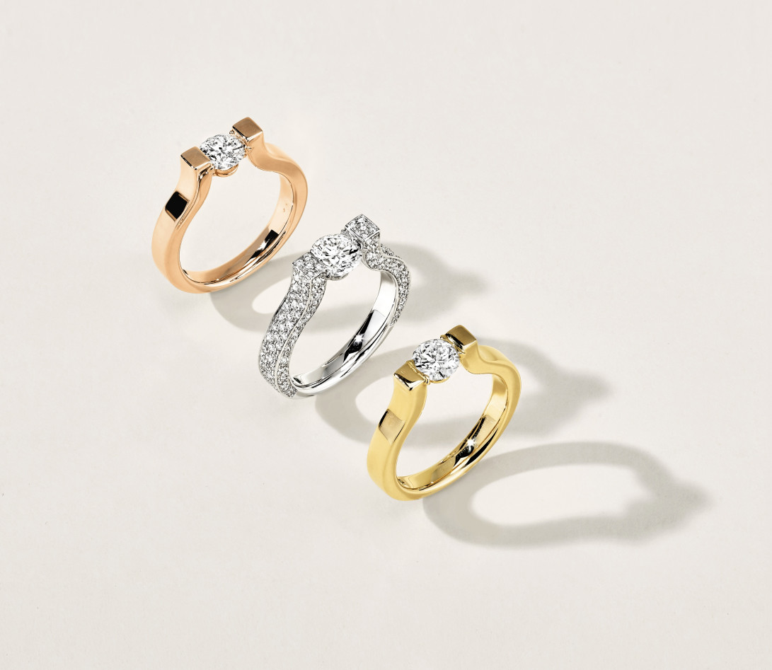 Bague Icone - Or Rose 18K (8,00 g), diamant 0,7 ct